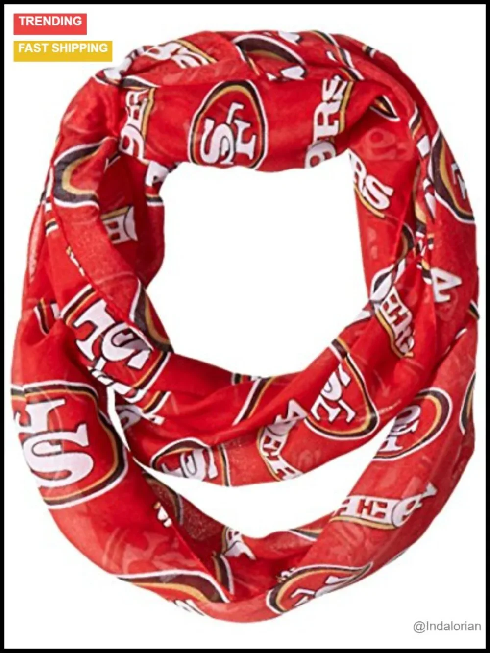 Infinity Scarf - Football Team Logo Polyester Scarf
